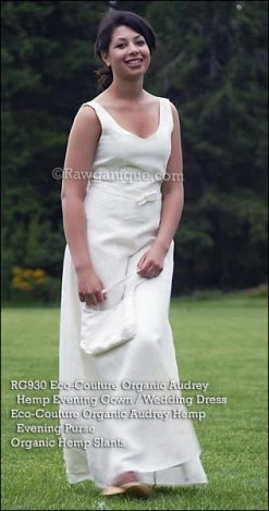 Vendor-unknown HEPBURN Organic Hemp Clutch Purse (8x8x2) (Plastic-free)