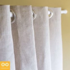 Vendor-unknown Adagio 100% Organic French Linen Curtain Panels Curtains 7 Vendor-unknown Adagio 100% Organic French Linen Curtain Panels Curtains