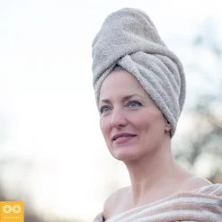 Vendor-unknown Kate Organic Irish Linen Terry Hair Wrap Turban