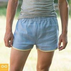 OSLO 100% Hemp Running Fitness Gym Shorts (Unisex) Bottoms
