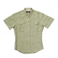 Vendor-unknown Men AMSTERDAM Slim-Fit Short-Sleeve 100% Organic Hemp Shirt