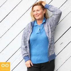 Vendor-unknown Tops UNION SQUARE Zippered 100% Organic Hemp Knit Sweater (Unisex)