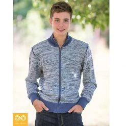 Vendor-unknown Tops UNION SQUARE Zippered 100% Organic Hemp Knit Sweater (Unisex)