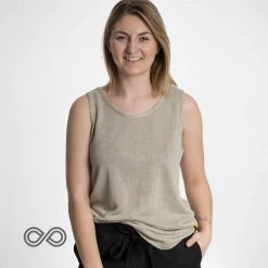 Rawganique CHOPIN 100% Organic French Linen Tank Top (Unisex)