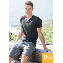 Vendor-unknown TIVOLI V-Neck Slim-Fit 100% Hemp T-Shirt T-Shirts