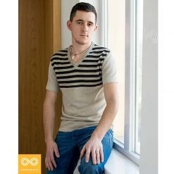 Vendor-unknown ESCONDIDO V-neck 100% Organic Hemp Knit Top