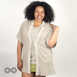 Vendor-unknown ELLEN Organic Linen Long Split Tunic