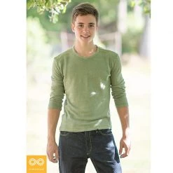 Vendor-unknown STRAVINSKY 100% Organic Linen Long-sleeve Knit Shirt (Unisex)