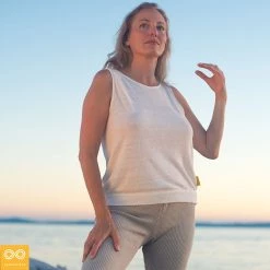 Vendor-unknown Women AUSTEN Hemp Sleeveless Knit Blouse