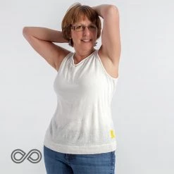 Vendor-unknown Women AUSTEN Hemp Sleeveless Knit Blouse