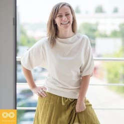 Vendor-unknown RITA HAYWORTH Organic Cotton Blouse Women