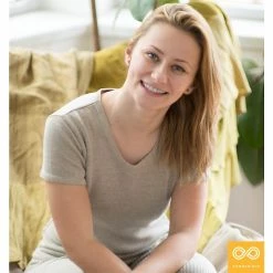 T-Shirts Women LILITH 100% Organic Linen Knit T-shirt