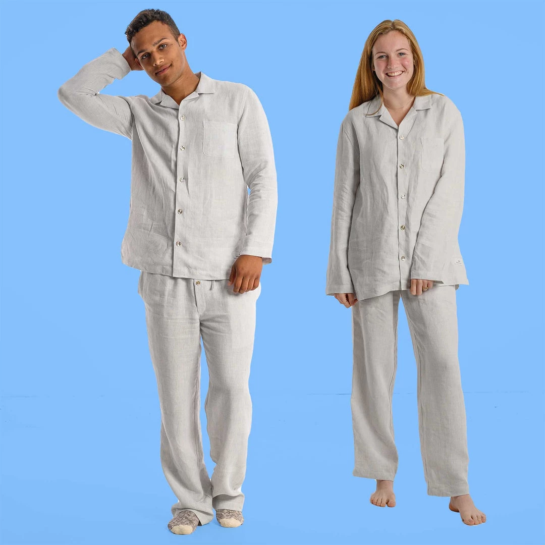 Vendor-unknown SAN JOSE 100% Organic Hemp Pajamas PJ Set (Long-sleeves / Pants) (Unisex) Lingerie & Sleepwear 1 Vendor-unknown SAN JOSE 100% Organic Hemp Pajamas PJ Set (Long-sleeves / Pants) (Unisex) Lingerie & Sleepwear