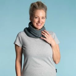 Vendor-unknown NOTTINGHAM 100% Organic Hemp Knit Scarf (Double Layer) (Unisex) (77