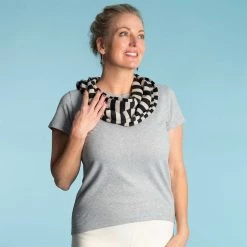 Vendor-unknown KENSINGTON Striped Organic Hemp Knit Scarf