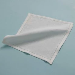 Vendor-unknown SHROPSHIRE Hemstitched 100% Organic Linen Handkerchief (Shropshire) Face Coverings