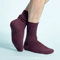 TENNYSON Organic Merino Wool Crew Socks (1 Pair) (Made In USA)