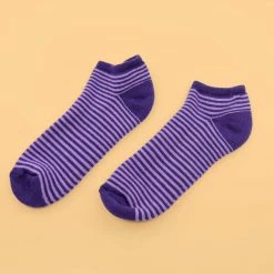 CYPRESS POINT 3-Pack Organic Cotton No-Show Anklet Footie Golf Socks