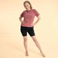 LUCY Organic Cotton Bike Fitness Workout Shorts (no Pocket) Womens’ Shorts