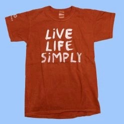 T-Shirts SONOMA Unisex Printed 100% Organic Cotton T-Shirt (Made In USA) (Non-Toxic Ink) (Live Life Simply) Women