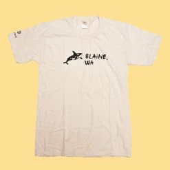 T-Shirts SONOMA Printed 100% Organic Cotton T-shirt (Made In USA) (Unisex) (Orca) Women