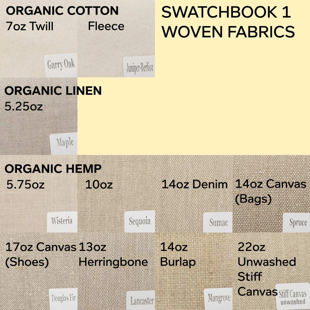 Vendor-unknown DIY Swatch Book 1 (Organic Cotton, Linen & Hemp Woven Fabrics) 1 Vendor-unknown DIY Swatch Book 1 (Organic Cotton, Linen & Hemp Woven Fabrics)