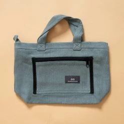 Vendor-unknown SYDNEY 100% Organic Hemp Clutch Tote (With Shoulder Strap) (12x9x3.5) (Plastic-free)