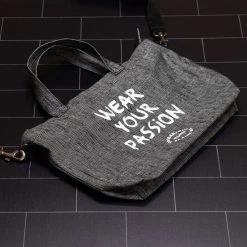 Vendor-unknown SYDNEY Hemp Shoulder / Clutch Mini Tote Bag (Wear Your Passion) (12x9x3.5) (Plastic-free) ShoesBags&More