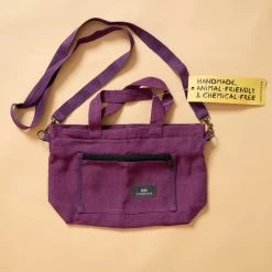 Vendor-unknown SYDNEY 100% Organic Hemp Clutch Tote (With Shoulder Strap) (12x9x3.5) (Plastic-free)