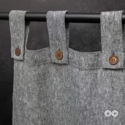 Vendor-unknown 48"x72" BERKELEY Tabbed 100% Organic Hemp Curtain Panel BedBath