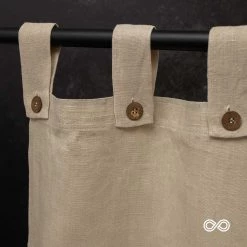 Vendor-unknown 73"x72" BERKELEY Tabbed 100% Organic Hemp Curtain Panel