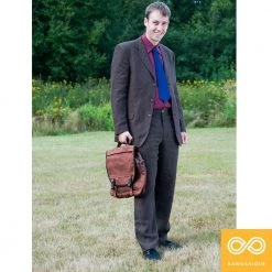 Vendor-unknown ShoesBags&More Evanston Deluxe Hemp Messenger Courier Bag (With Handle & Shoulder Strap)