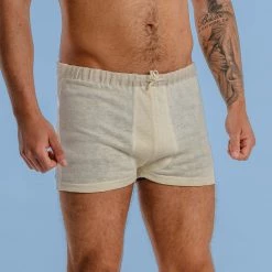 Vendor-unknown TELLURIDE 100% Organic Hemp Knit Boxer Briefs (OC Thread)