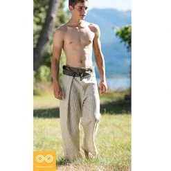 Vendor-unknown Unisex Organic Linen Thai Fisherman's Pants