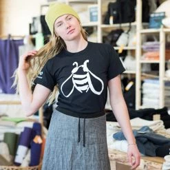 T-Shirts Tops SONOMA Printed 100% Organic Cotton T-shirt (Unisex) (Made In USA) - Bee