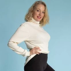 Vendor-unknown Women URBANA 100% Organic Cotton Ribbed Turtleneck Sweater (Unisex) (Discontinued)