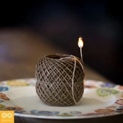 Twines Organic Hemp Wick (Extra Thick) (13-Strand Beeswaxed Hemp Twine) (200')