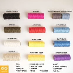 Twines DIY 6-Strand Unwaxed Hemp Twine (Dyed)