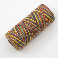 Twines DIY 6-Strand Unwaxed Dyed Rainbow Hemp Twine