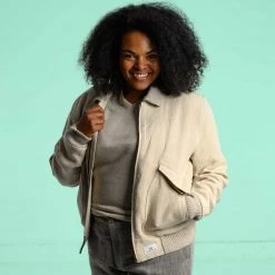 Vendor-unknown VARSITY Organic Hemp Bomber Jacket (Unisex) Warmwear & Outerwear 10 Vendor-unknown VARSITY Organic Hemp Bomber Jacket (Unisex) Warmwear & Outerwear