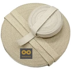 Vendor-unknown DIY 2" Hemp Canvas Webbing Roll (55 Yards) (~164 Feet)