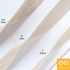 Vendor-unknown Suprema 2.4" (6cm) Tough 100% Hemp Webbing Roll (~196 Feet) (for Bruno Mathsson Restoration) DIY