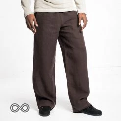 Vendor-unknown YOGI Elastic-free 100% Hemp Yoga Pants (Unisex) Trousers & Jeans